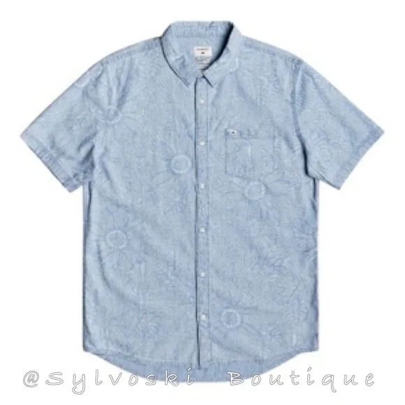 🌴Quiksilver Mens Wild Flower Shirt NWT - Picture 2 of 5
